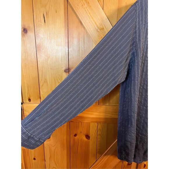 Alfani Button Up Shirt Men's Large Striped Long Sleeve (2683) - Picture 3 of 5